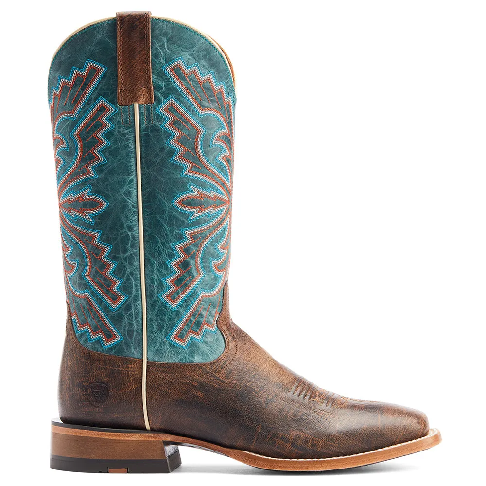 Sting Western Embroidery Square Toe Cowboy Boots