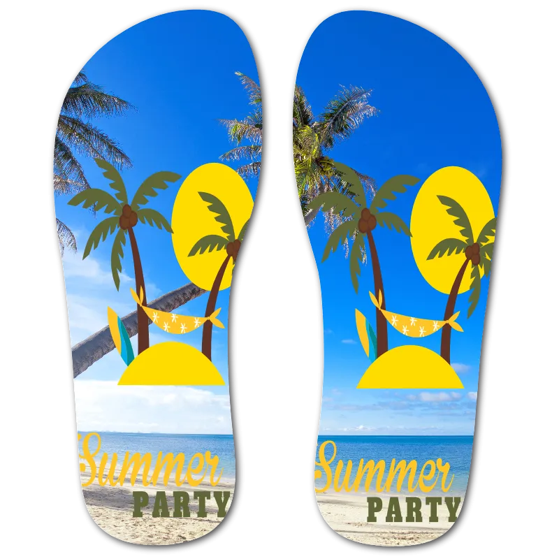 Summer Vacation Flip Flops