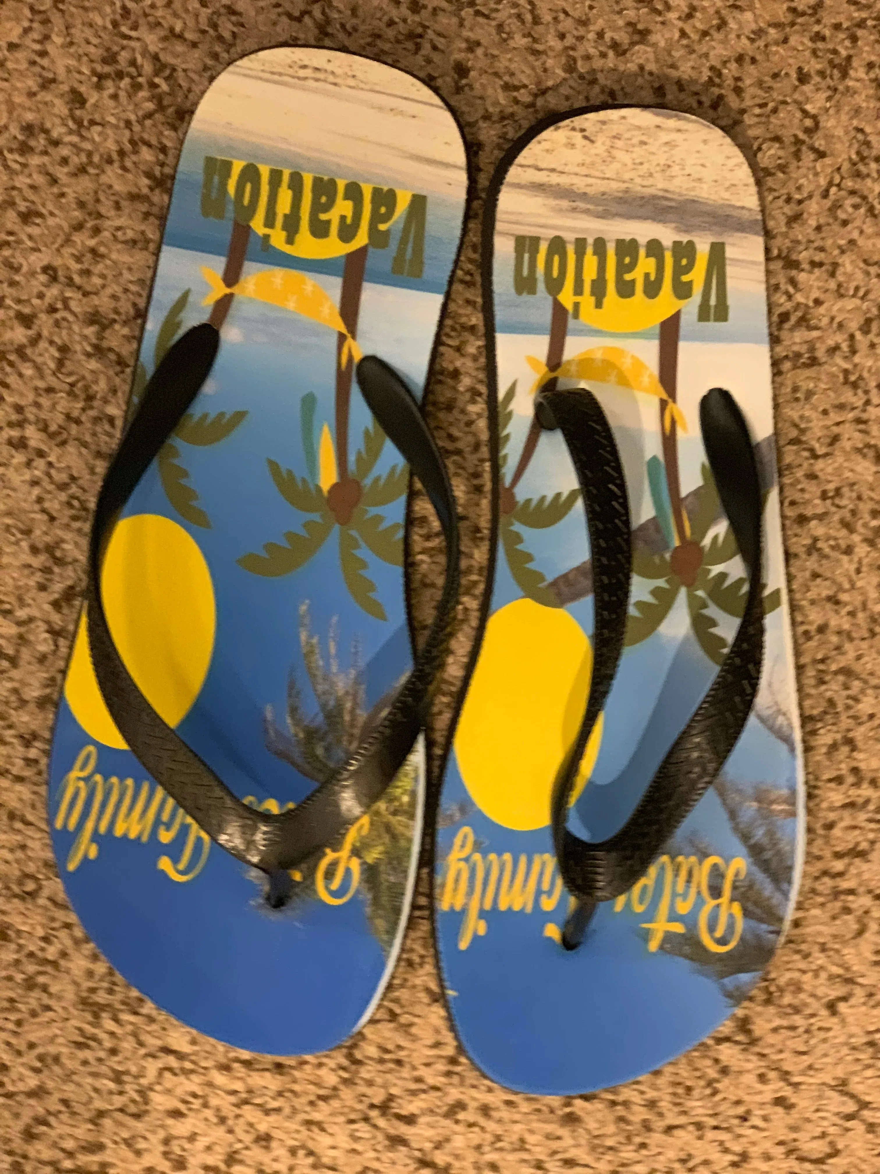 Summer Vacation Flip Flops