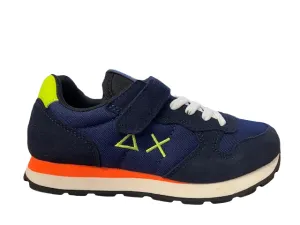 Sun68 sneakers da bambino Tom Fluo Z42302K 07 navy blue