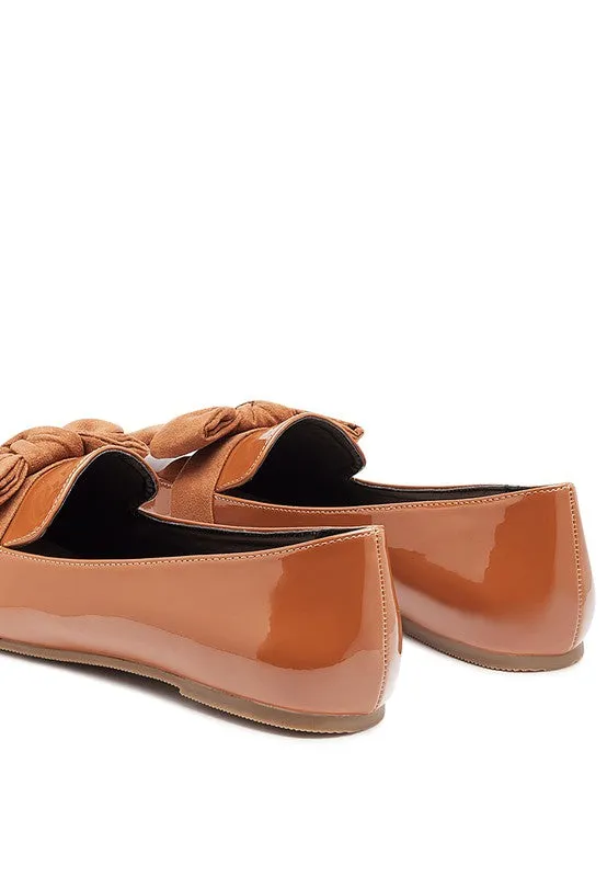 Tan London Rag Casual Walking Bow Loafers