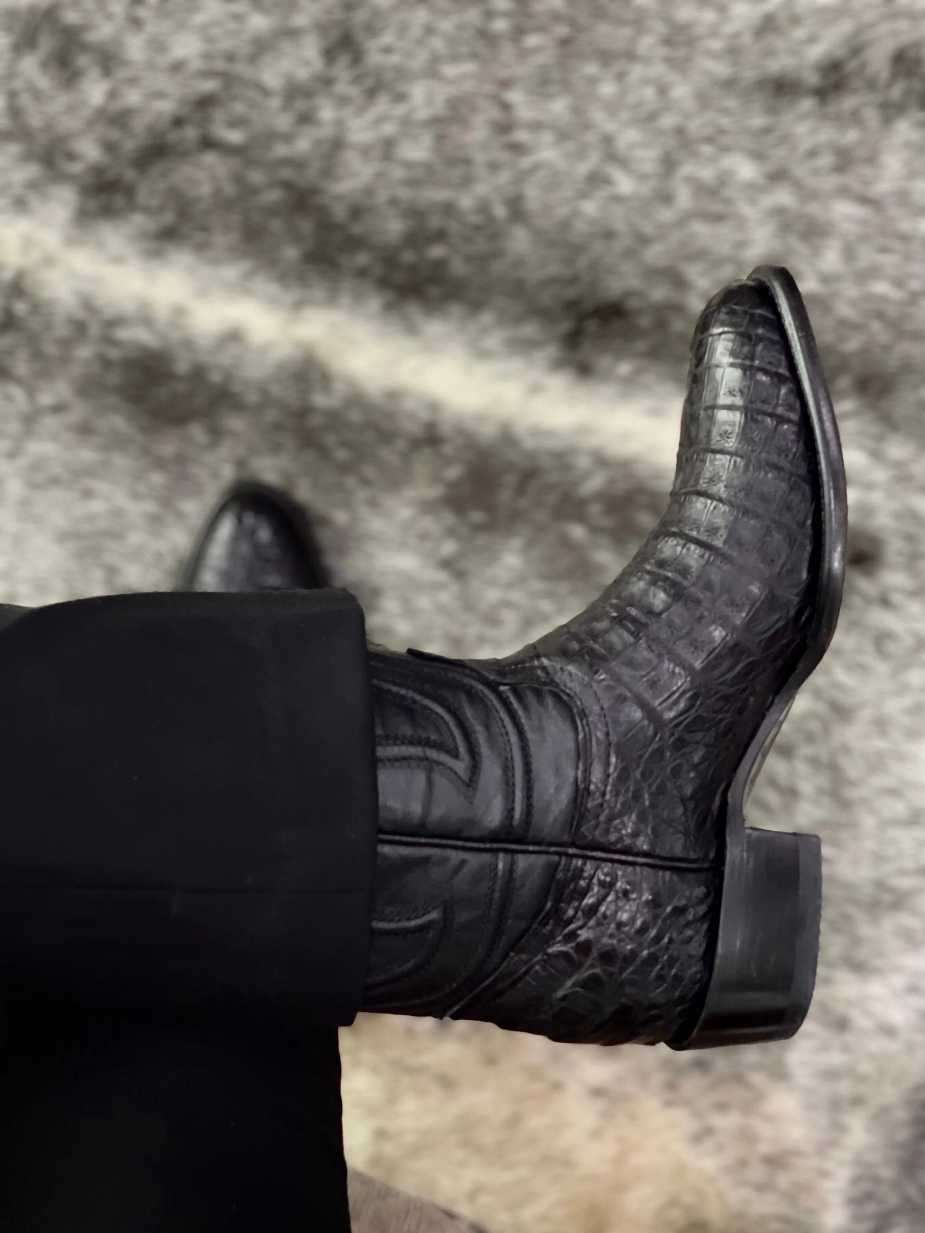 TBC Bootmakers The Mercedes Black Caiman Belly