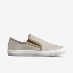 THE PLRB ROYAL SUEDE SLIP ON IN BEIGE