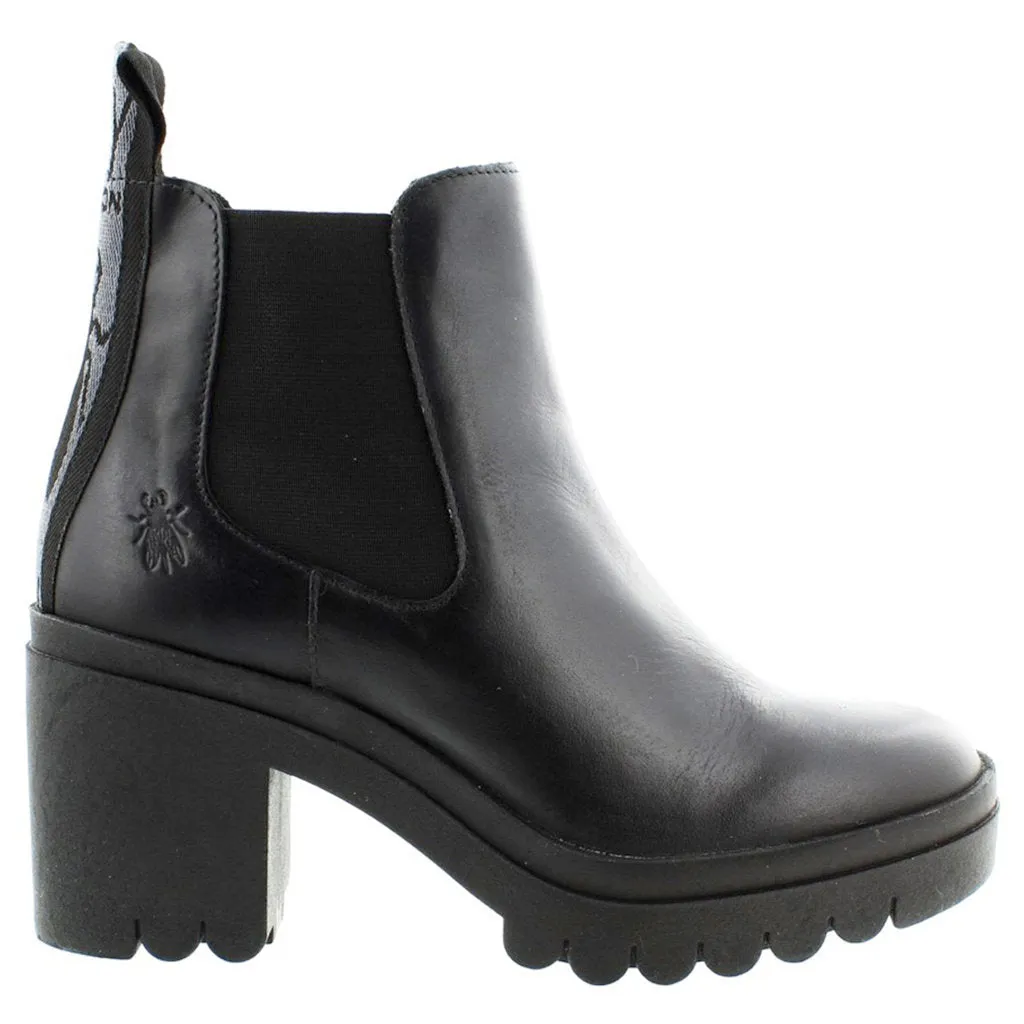 Tope520Fly Leather Women's Block Heel Chelsea Boots