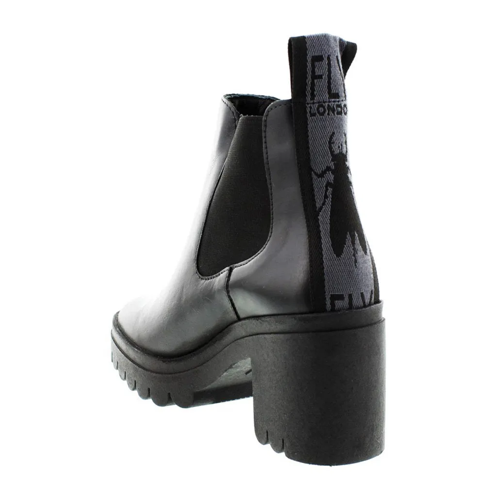 Tope520Fly Leather Women's Block Heel Chelsea Boots