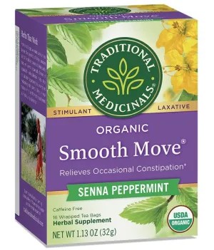 Traditional Medicinals Smooth Move Peppermint Tea 16 Tea Bag