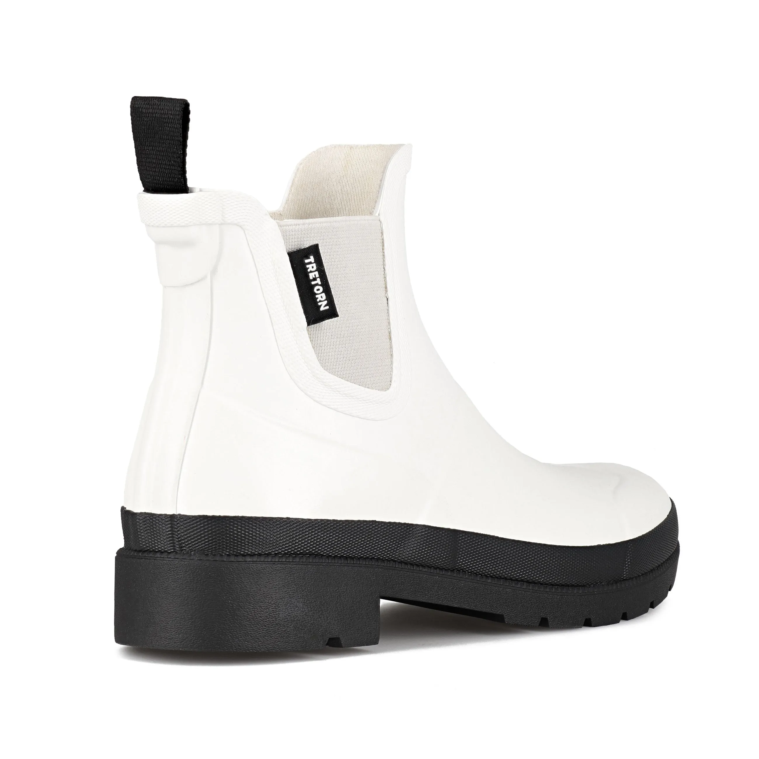 Tretorn Women's Lina 3 Rain Boots in White Black