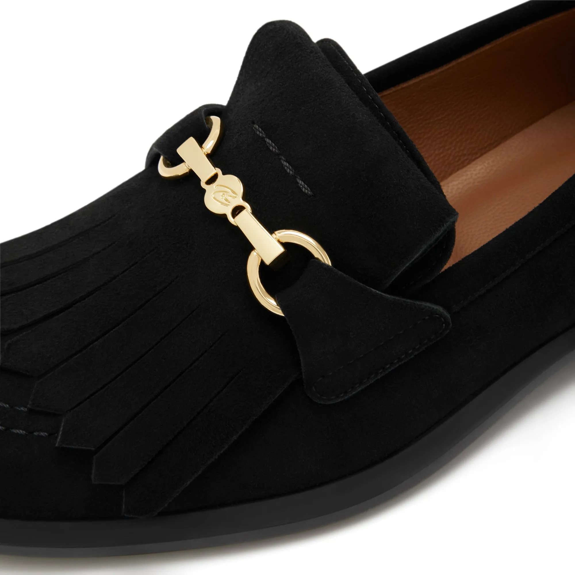 Vendôme Lave black suede loafers