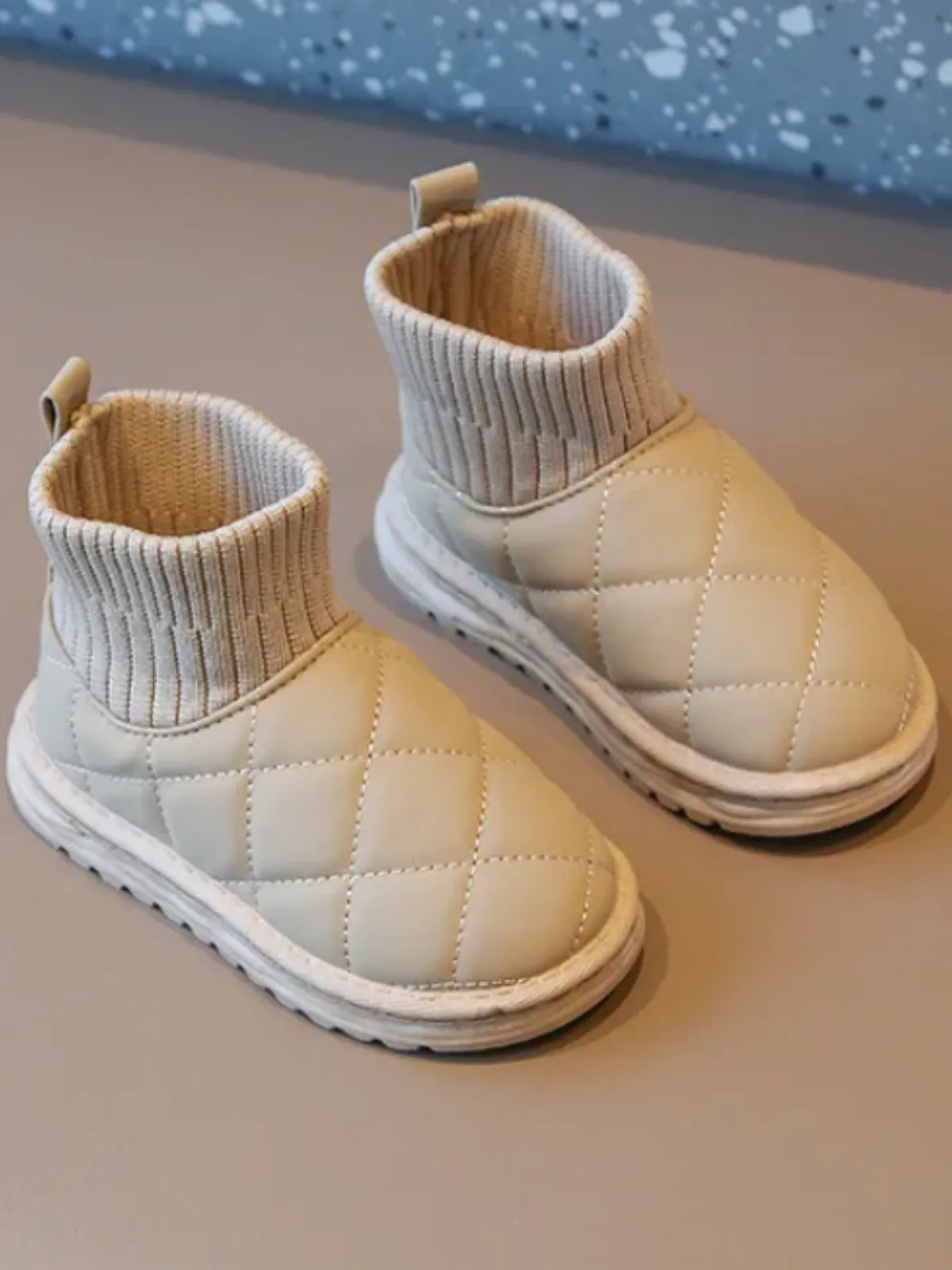 Warm and Glam Quilted Snow Boots by Liv and Mia