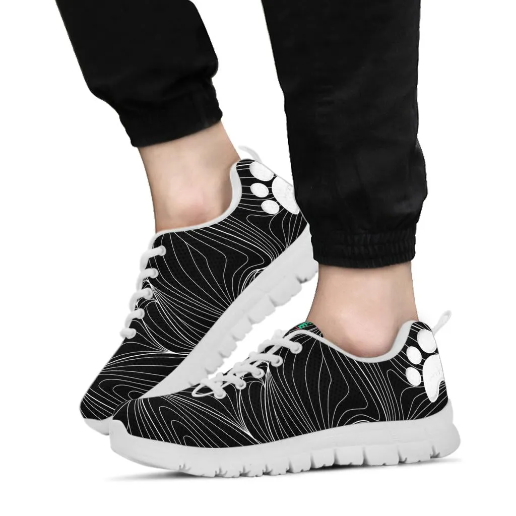 Web with Pawprints on heel -  Women's Sneakers