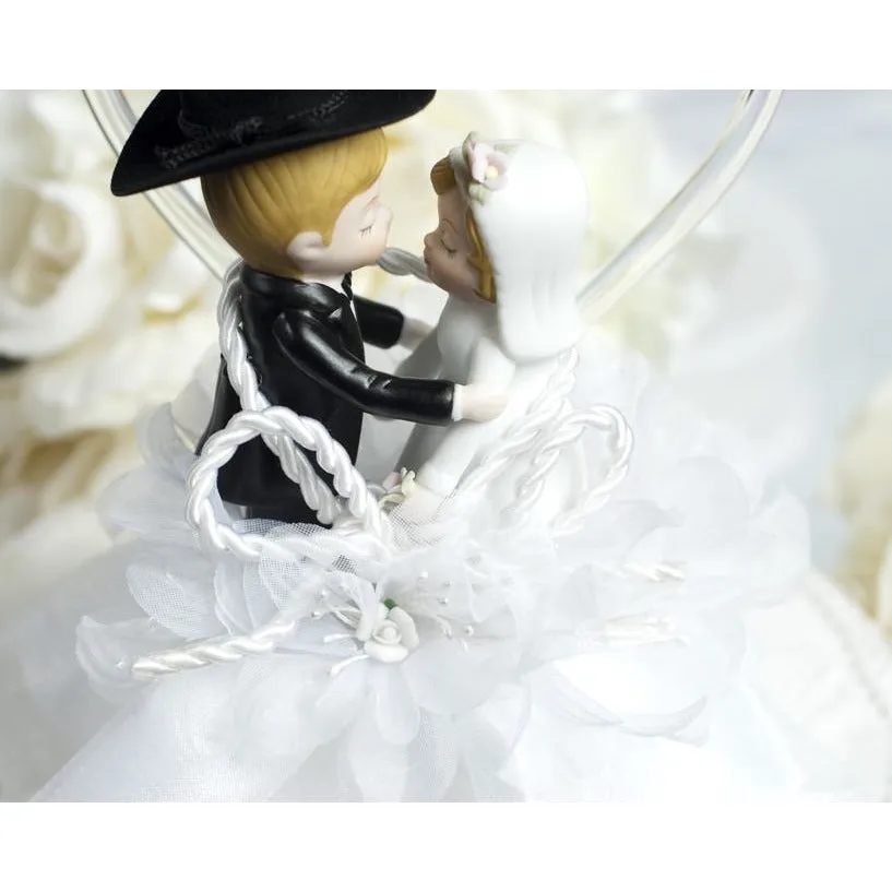 Western Cowboy Lasso Wedding Cake Topper