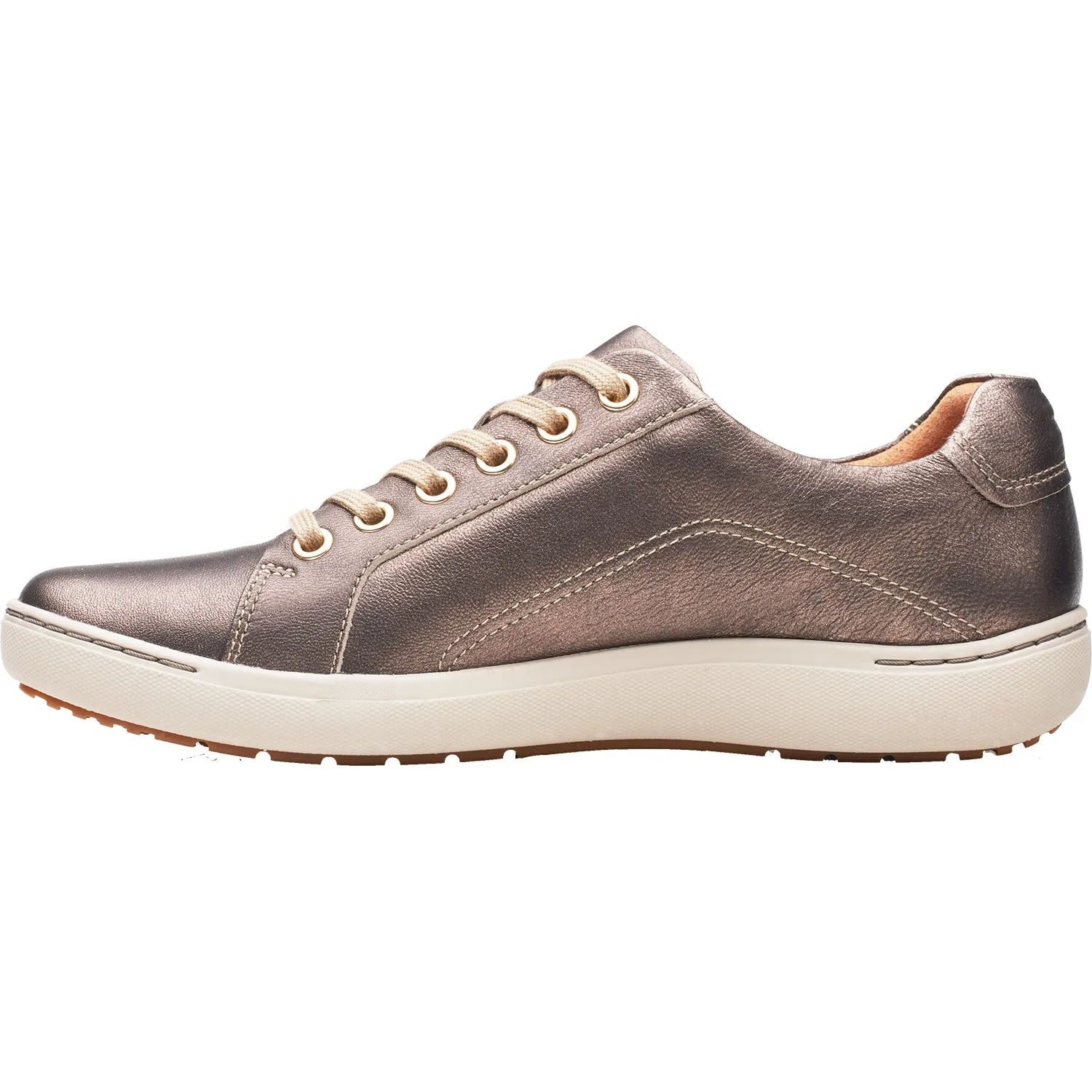 Women's Clarks Nalle Lace Bronze Metallic Leather