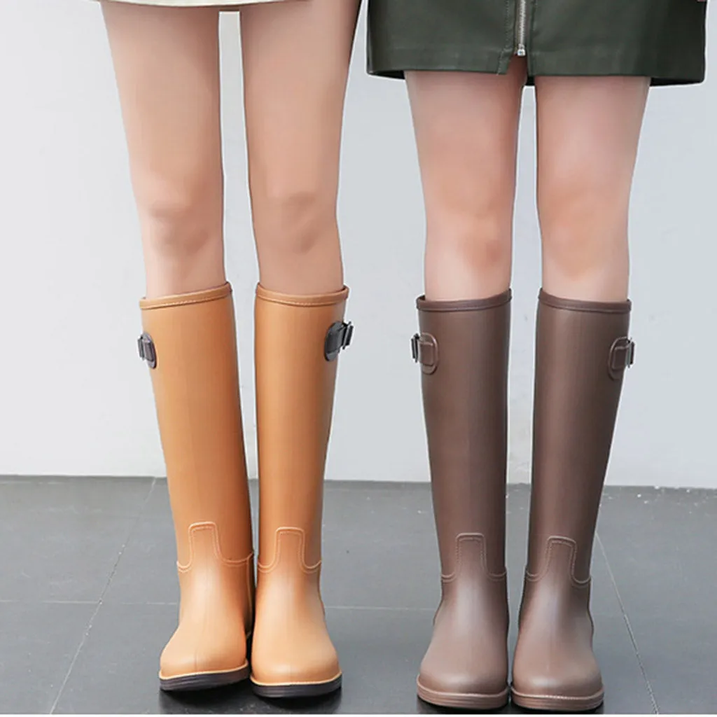 Women's Knee-high Waterproof Rain Boots