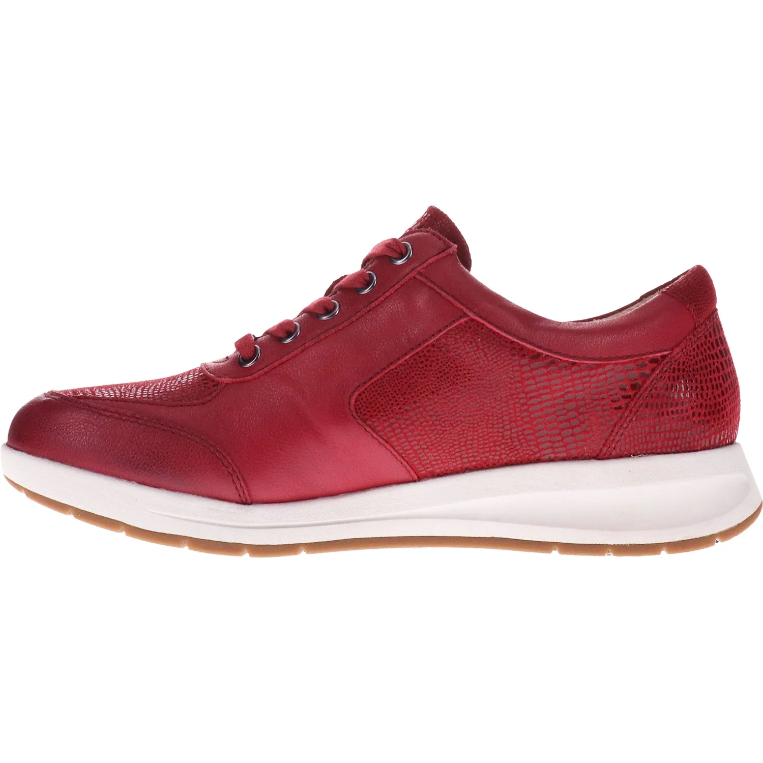 Women's Revere Boston Cherry Lizard Leather