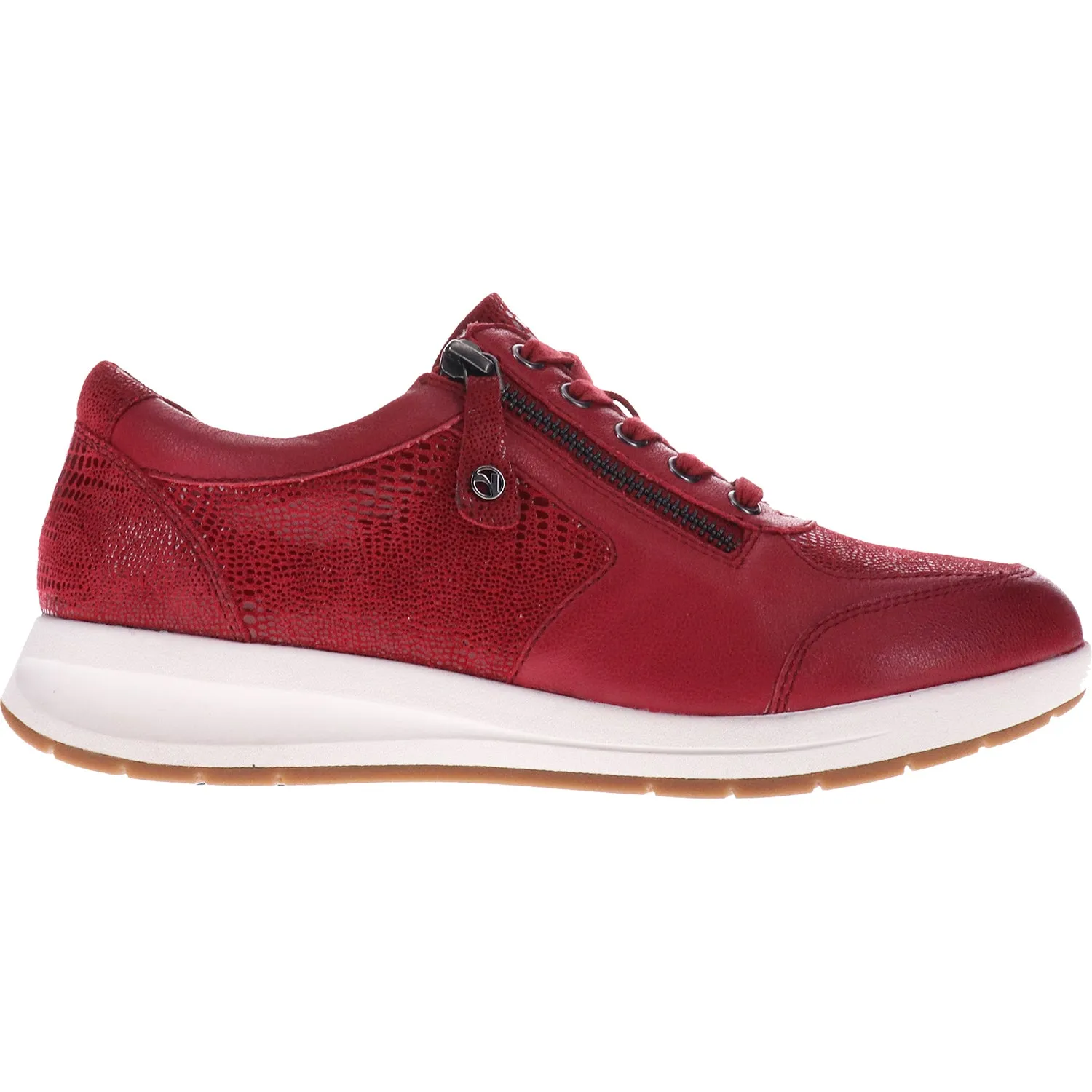 Women's Revere Boston Cherry Lizard Leather