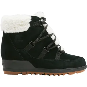 Women's Sorel Evie Cozy Lace Black Jet Suede