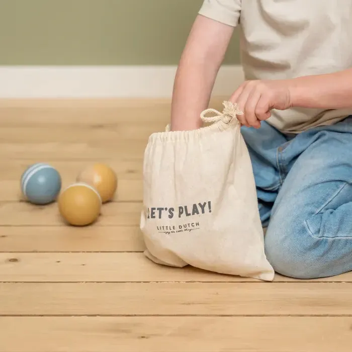 Wooden Boules Set