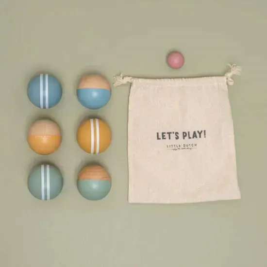 Wooden Boules Set