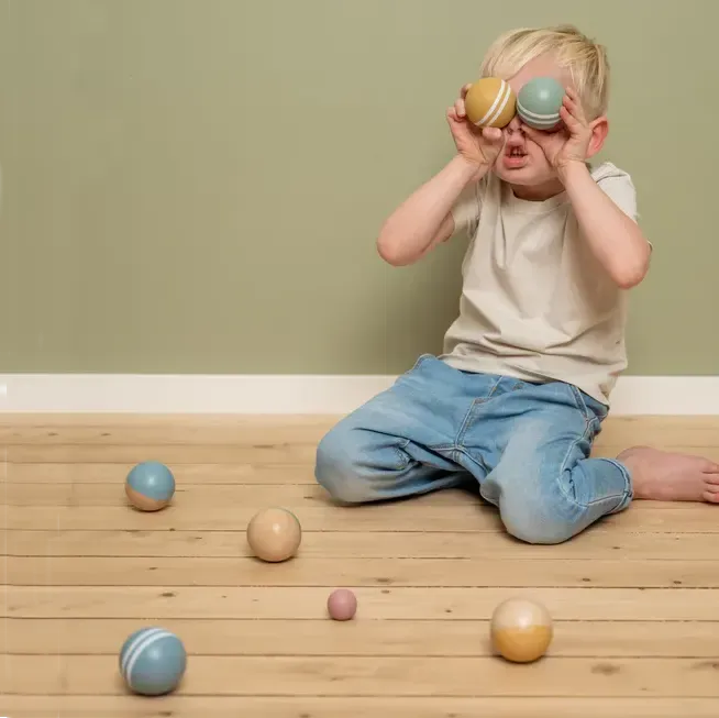 Wooden Boules Set