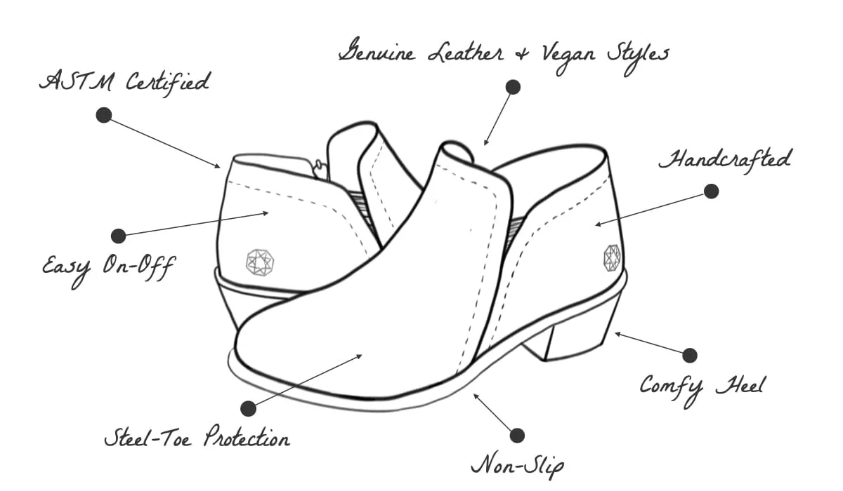 Xena Workwear - Gravity Leather Side Zip Safety Shoe - Steel-Toe