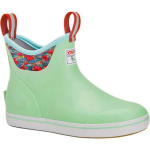 XTRATUF Ladies Ankle Deck Fishewear Seafoam Green Boots XWAB-3BB